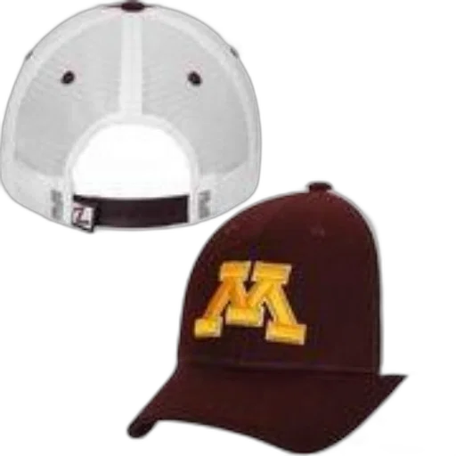 hat, maroon, white, letter transparent PNG cut-out