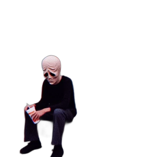 mask, jacket, creature, face transparent PNG cut-out