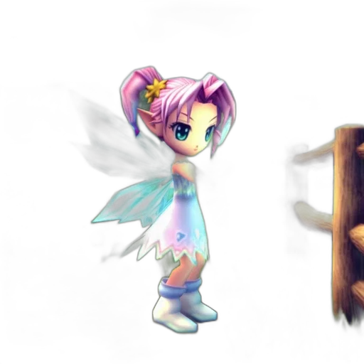 concept art, fantasy art, 3d render, pixel art transparent PNG cut-out