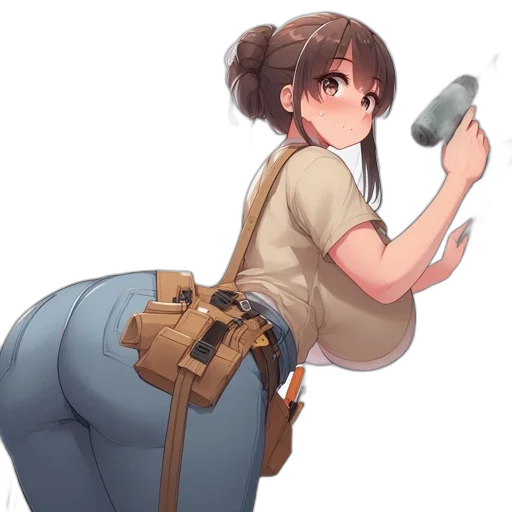 weapon, staff, robot, jacket transparent PNG cut-out