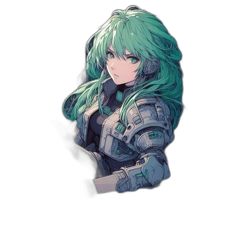 weapon, dragon, hair, sword transparent PNG cut-out