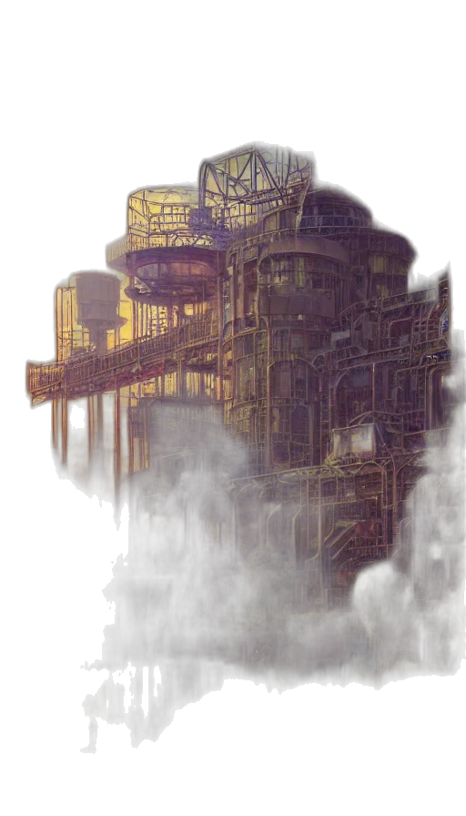 robot, building, weapon, mask transparent PNG cut-out