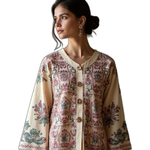 dress, jacket, oil painting, women transparent PNG cut-out