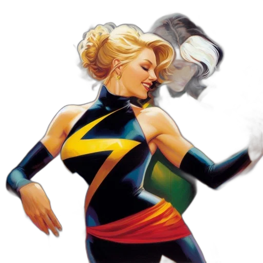 jacket, comic book art, concept art, two transparent PNG cut-out