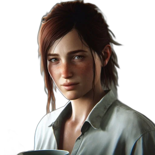 face, staff, jacket, weapon transparent PNG cut-out