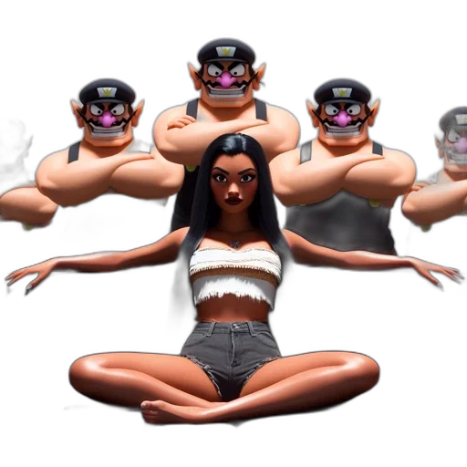 mask, concept art, 3d render, woman transparent PNG cut-out