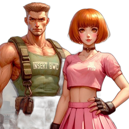 concept art, cyberpunk, comic book art, pixel art transparent PNG cut-out