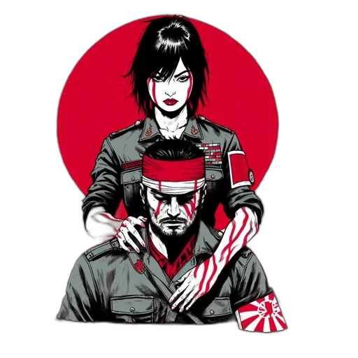 jacket, comic book art, concept art, cyberpunk transparent PNG cut-out