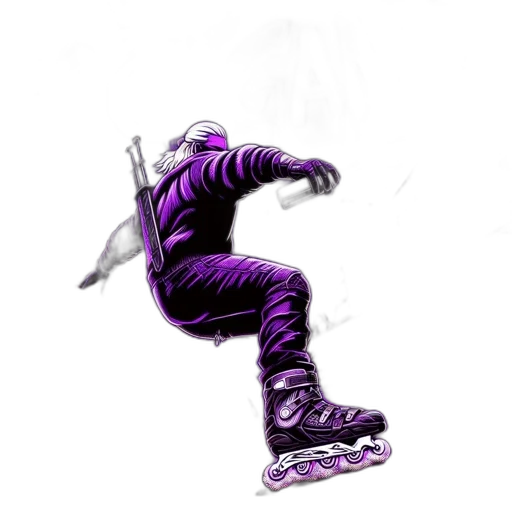 robot, staff, weapon, jacket transparent PNG cut-out