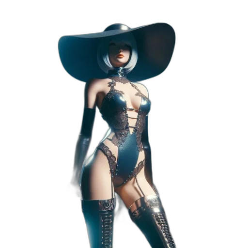 hat, dress, robot, mask transparent PNG cut-out