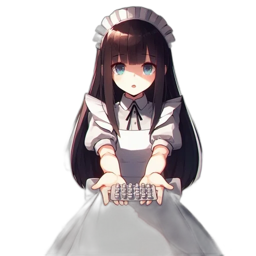 dress, crown, robot, staff transparent PNG cut-out