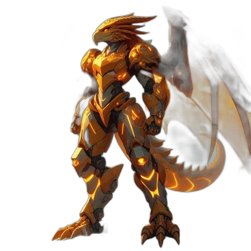 dragon, weapon, sword, robot transparent PNG cut-out