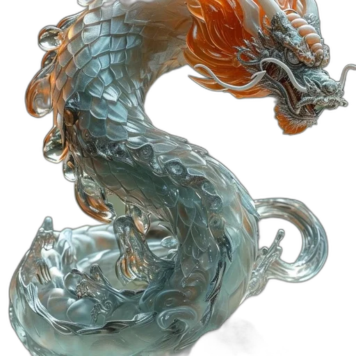 dragon, creature, staff, animal transparent PNG cut-out