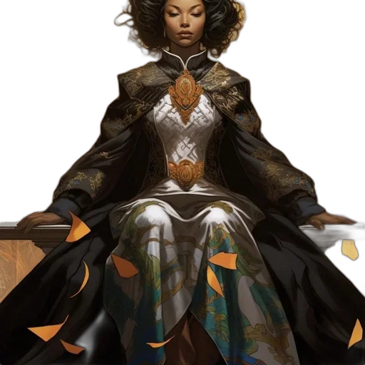 crown, dress, concept art, fantasy art transparent PNG cut-out