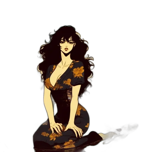 dress, fantasy art, concept art, cartoon transparent PNG cut-out