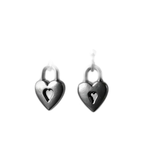 jewelry, 3d render, pair, silver transparent PNG cut-out