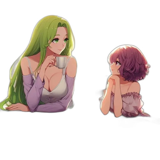 dress, pixel art, anime, concept art transparent PNG cut-out