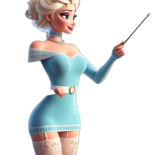 staff, dress, 3d render, concept art transparent PNG cut-out