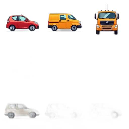 car, concept art, 3d render, pixel art transparent PNG cut-out