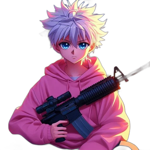 weapon, sword, jacket, staff transparent PNG cut-out
