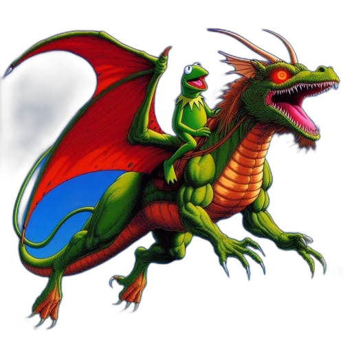 dragon, animal, staff, creature transparent PNG cut-out