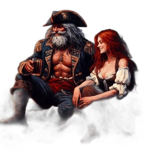 fantasy art, concept art, comic book art, photorealistic transparent PNG cut-out