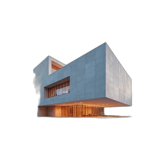 building, 3d render, concept art, photorealistic transparent PNG cut-out