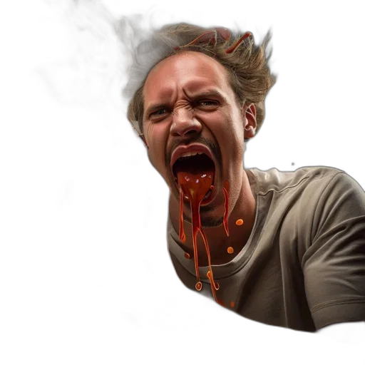 face, creature, mask, hair transparent PNG cut-out