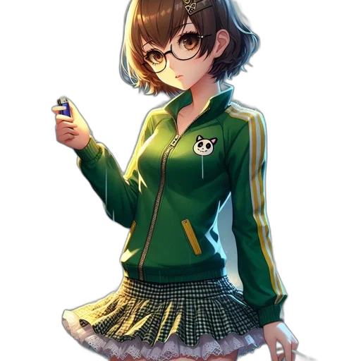 jacket, staff, weapon, dress transparent PNG cut-out