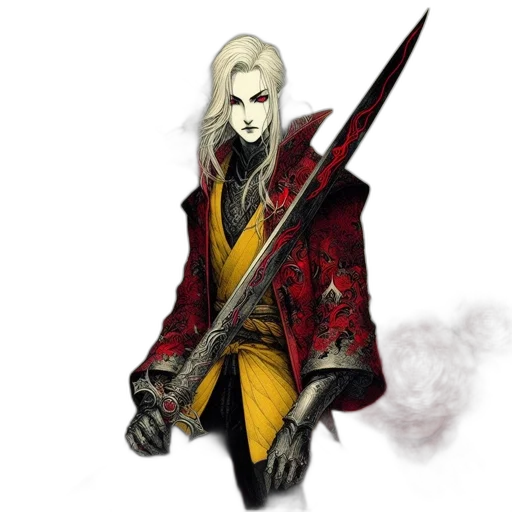 staff, sword, mask, fantasy art transparent PNG cut-out
