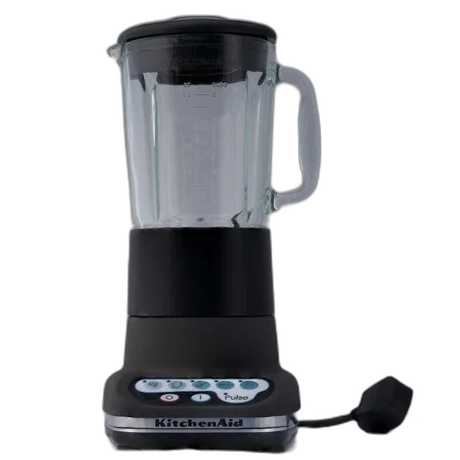 black, kitchenaid, blender, glass transparent PNG cut-out