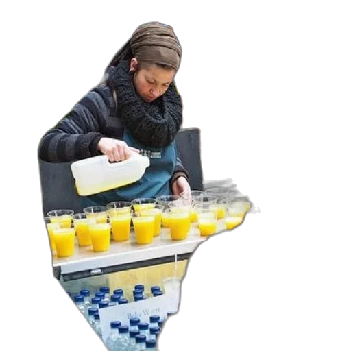food, jacket, photorealistic, woman transparent PNG cut-out