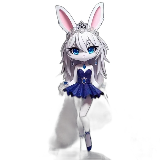 dress, creature, animal, staff transparent PNG cut-out