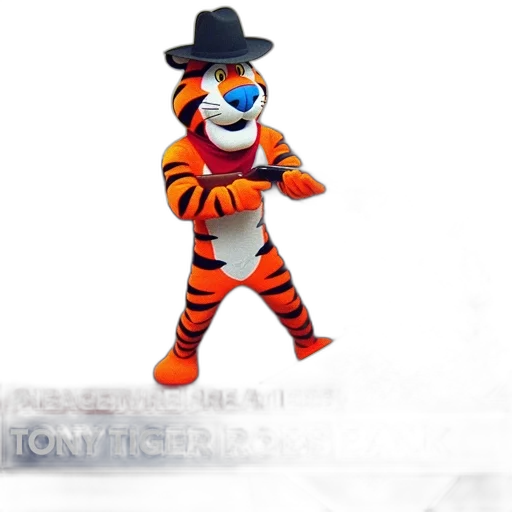 hat, animal, 3d render, concept art transparent PNG cut-out