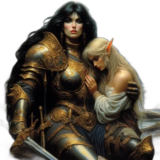 sword, fantasy art, concept art, comic book art transparent PNG cut-out