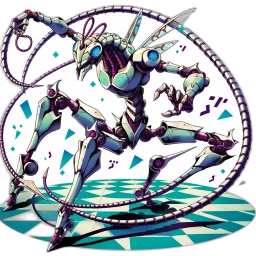robot, weapon, staff, mask transparent PNG cut-out
