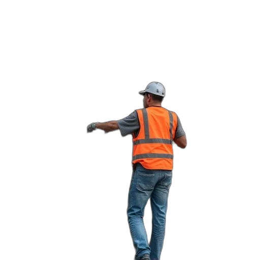staff, jacket, robot, hat transparent PNG cut-out