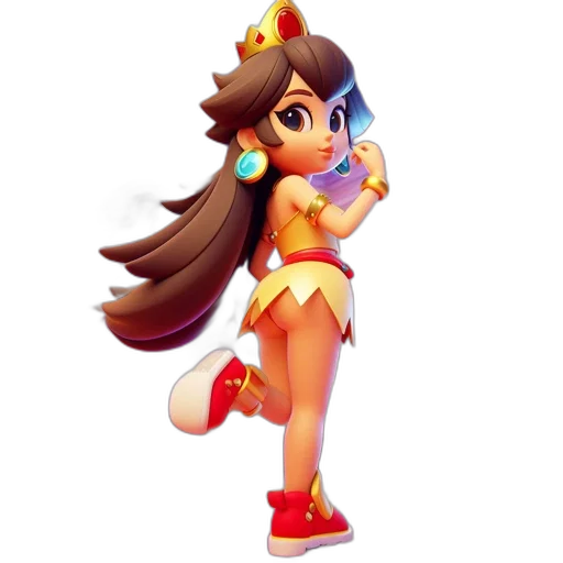 crown, staff, 3d render, concept art transparent PNG cut-out