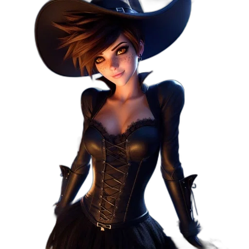 dress, hat, staff, crown transparent PNG cut-out