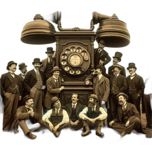 staff, car, robot, hat transparent PNG cut-out