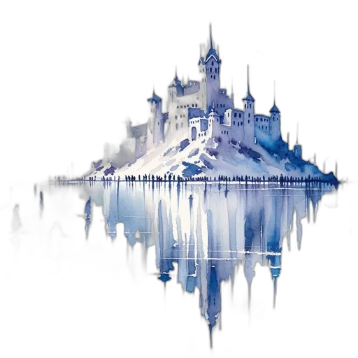 building, crown, sword, concept art transparent PNG cut-out