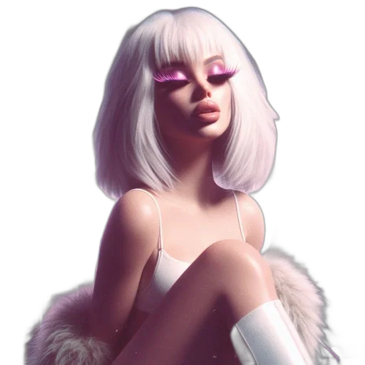hair, face, mask, dress transparent PNG cut-out