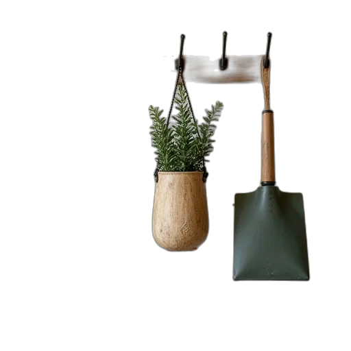furniture, umbrella, staff, 3d render transparent PNG cut-out