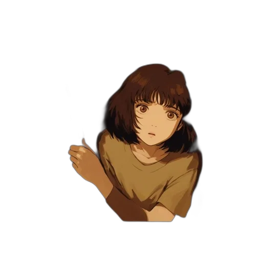 face, flower, hair, creature transparent PNG cut-out
