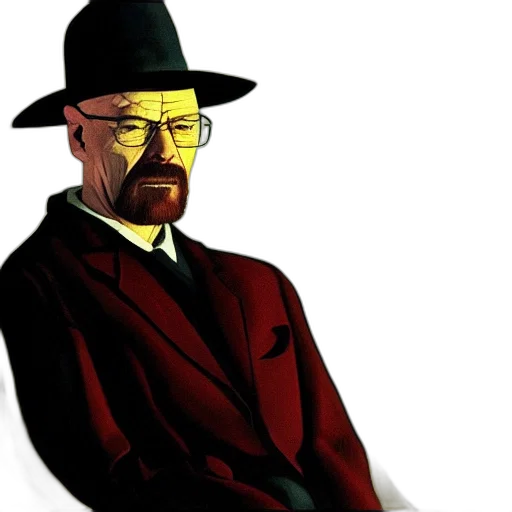 hat, staff, jacket, comic book art transparent PNG cut-out