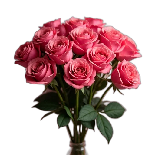 flower, photorealistic, 3d render, red transparent PNG cut-out