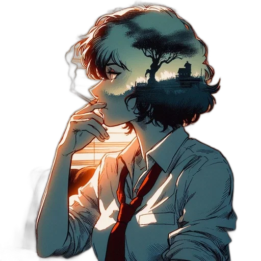 mask, face, hair, staff transparent PNG cut-out