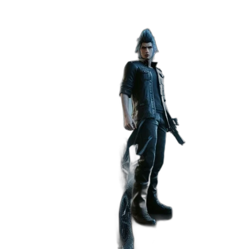 staff, weapon, hat, jacket transparent PNG cut-out