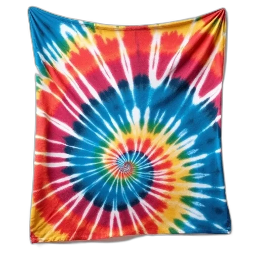 umbrella, colorful, tie-dye, fabric transparent PNG cut-out