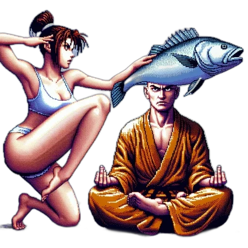 concept art, vaporwave, anime, pixel art transparent PNG cut-out